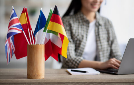 Cropped,Of,Asian,Young,Woman,Foreign,Language,Teacher,Sitting,At